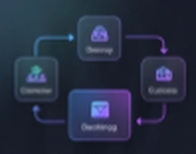 Business website structure illustration Business website structure illustration